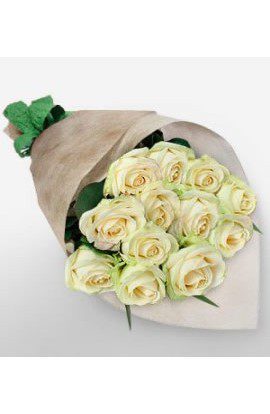 Ramo con 12 Rosas Blancas #81 - Floreria Briceida - Obregon Sonora