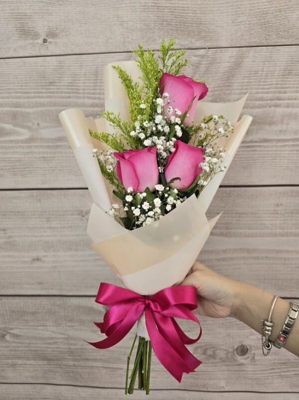 3 Rosas Fuscia