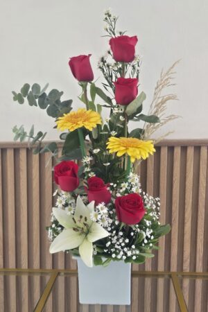 Arreglo de 6 rosas 0312