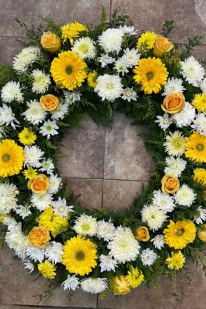 Corona en aro chico amarillo