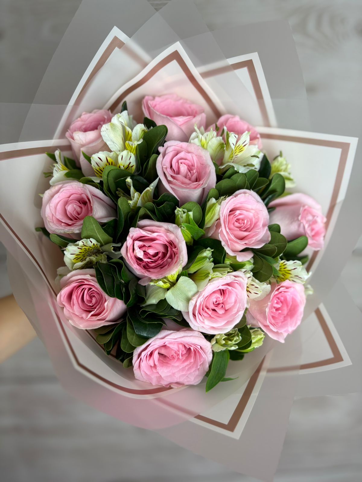 Product image for Bouquet rosa con astromedia